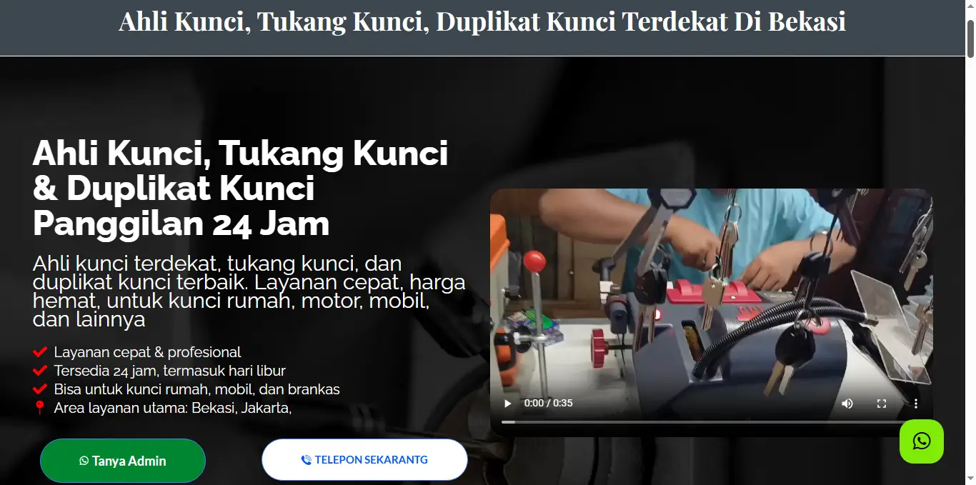 pembuatan website ahli kunci terdekat