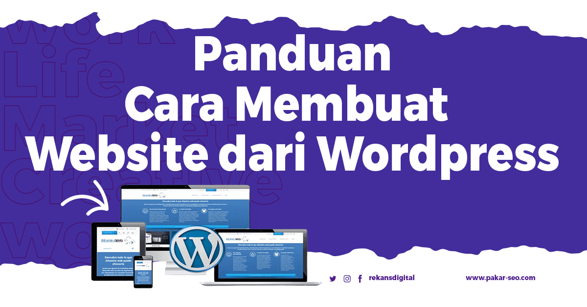 cara membuat website dari WordPress
