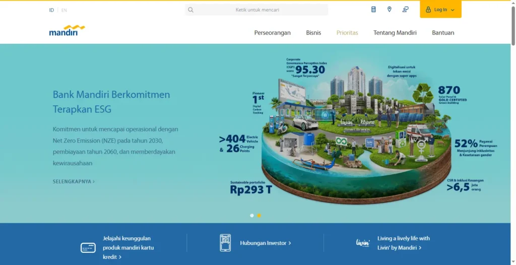 Website Lembaga Keuangan