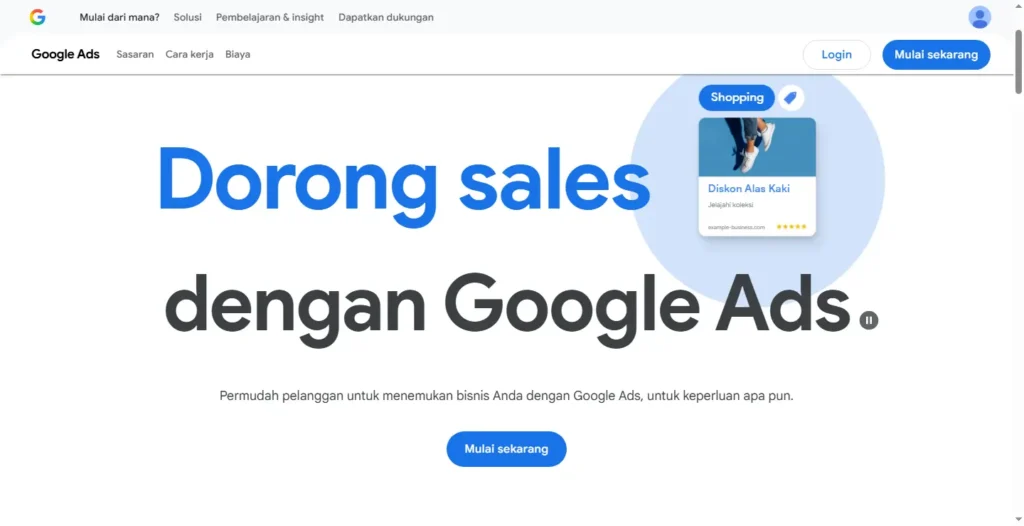 Halaman Google Ads