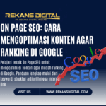 On Page SEO Cara Mengoptimasi Konten Agar Ranking di Google