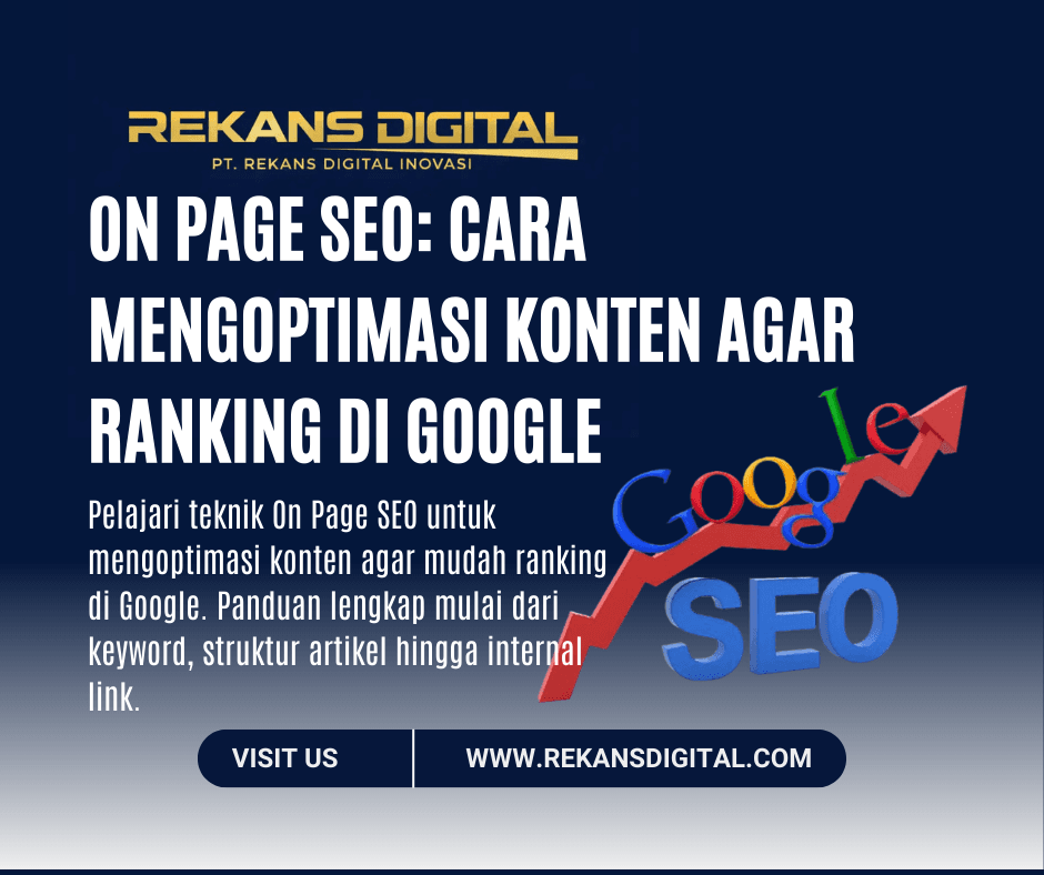 On Page SEO Cara Mengoptimasi Konten Agar Ranking di Google