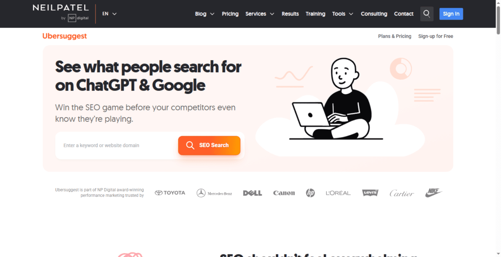 Ubersuggest_ Free Keyword Research Tool