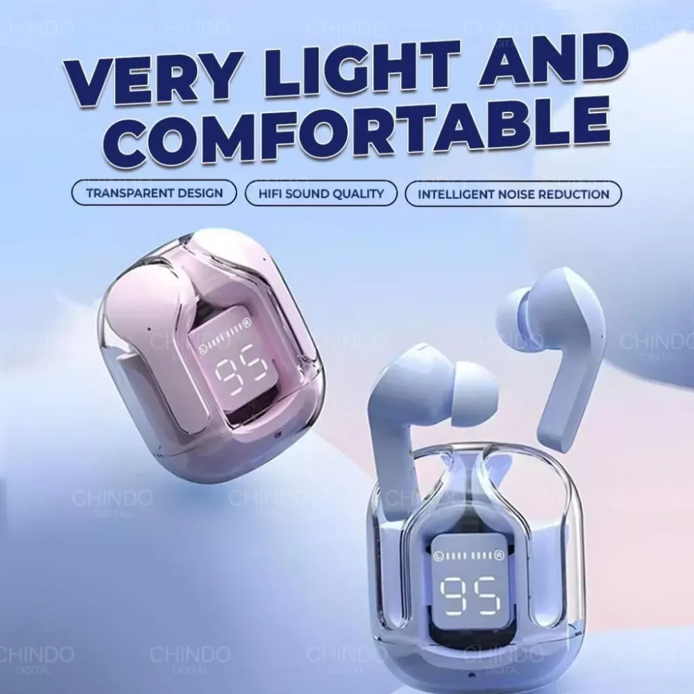 Wireless Earphone Headset Bluetooth TWS with MIC Stereo Handset Earbud Wireless Henset - Gambar 9
