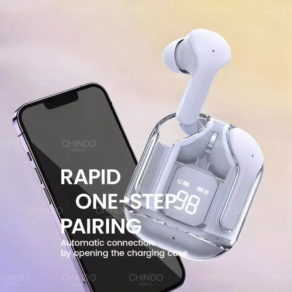 Wireless Earphone Headset Bluetooth TWS with MIC Stereo Handset Earbud Wireless Henset - Gambar 7