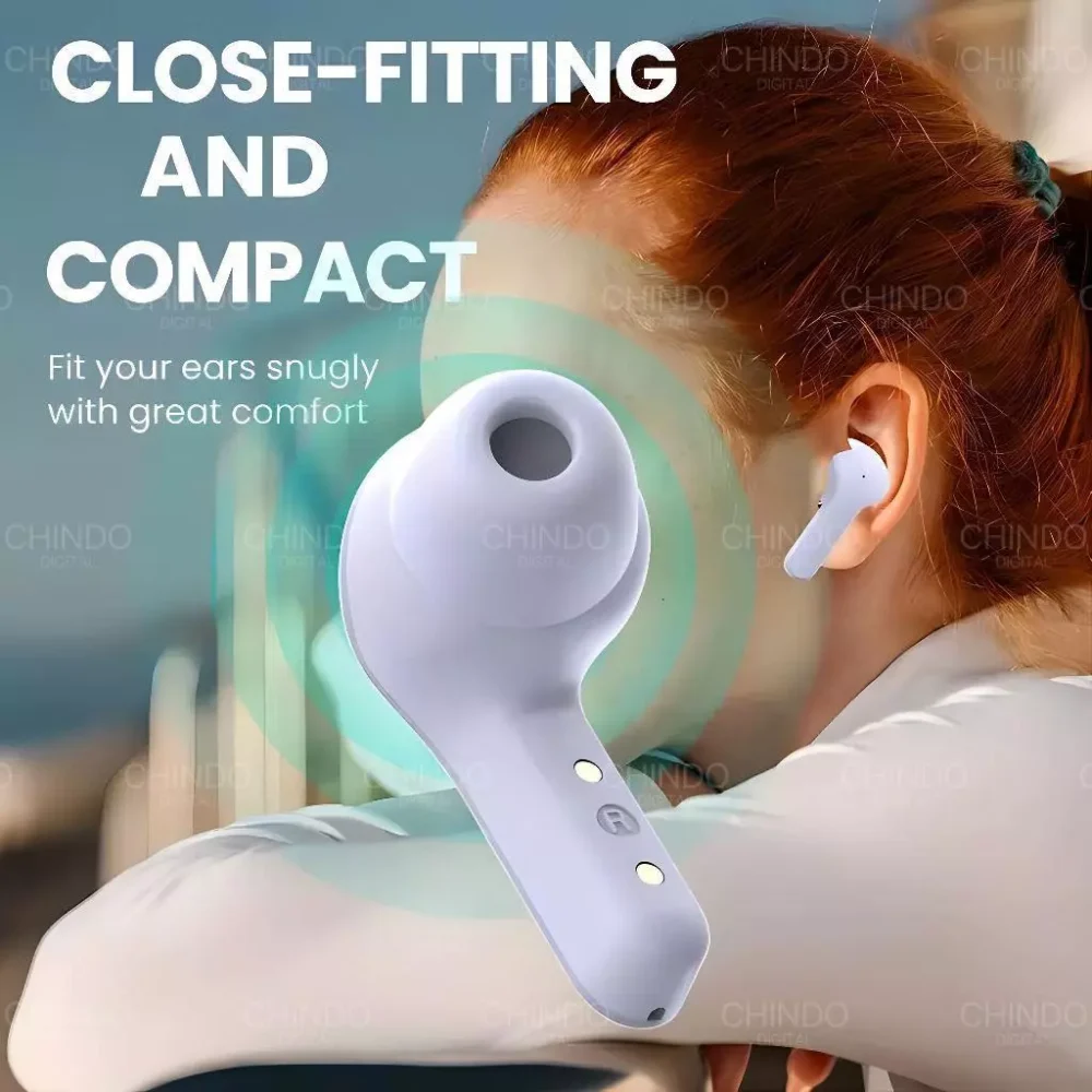 Wireless Earphone Headset Bluetooth TWS with MIC Stereo Handset Earbud Wireless Henset - Gambar 6