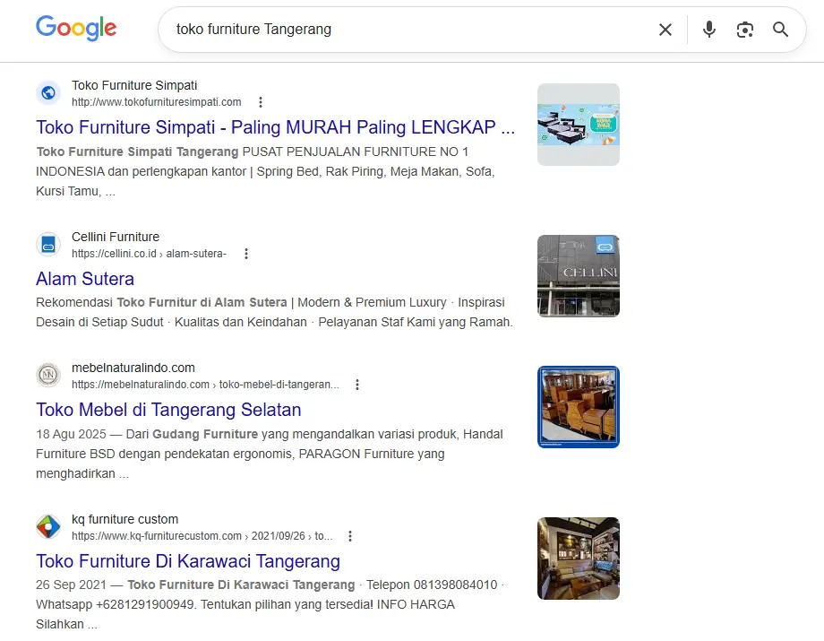 toko furniture Tangerang - Penelusuran Google