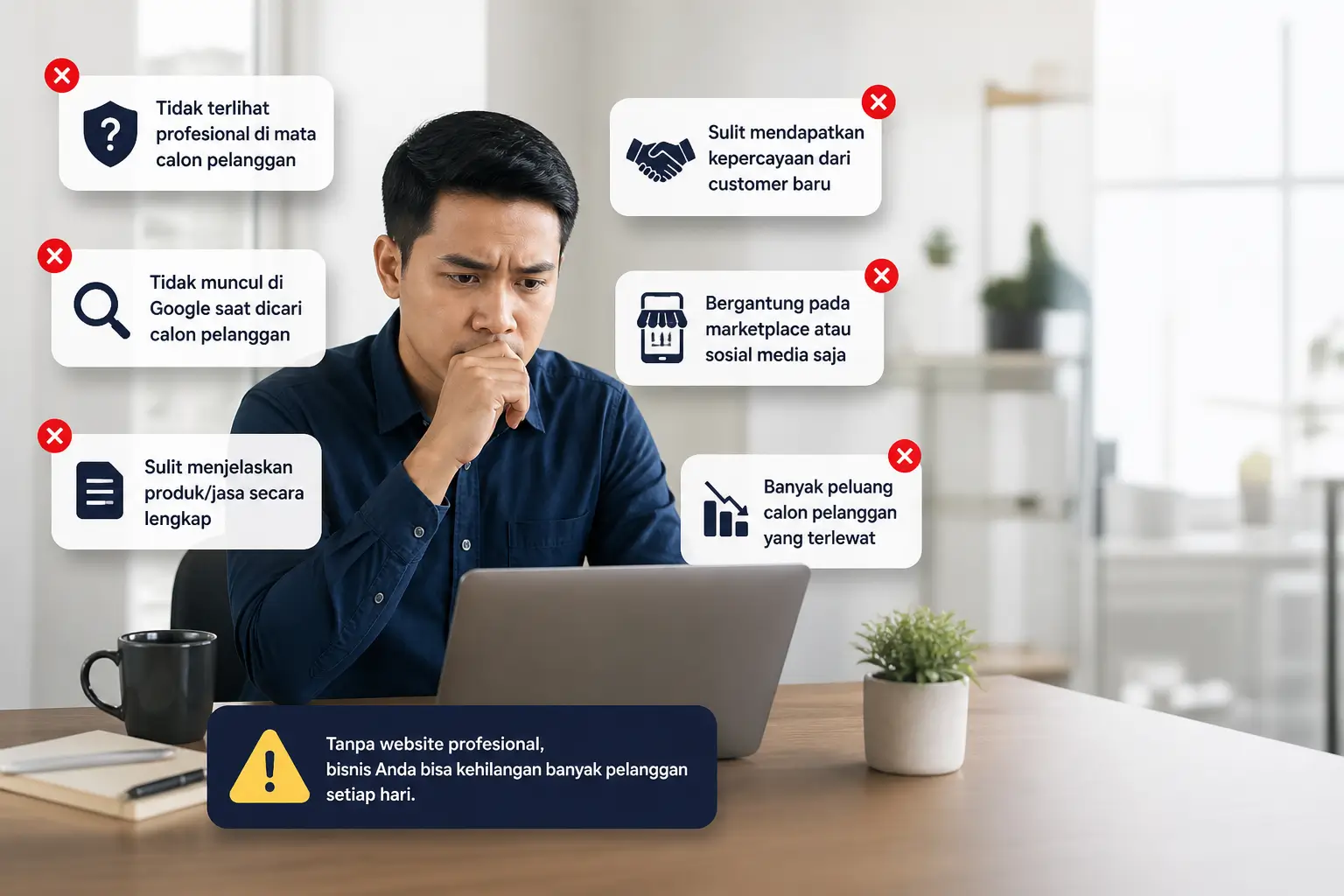 Masalah Bisnis Tanpa Website