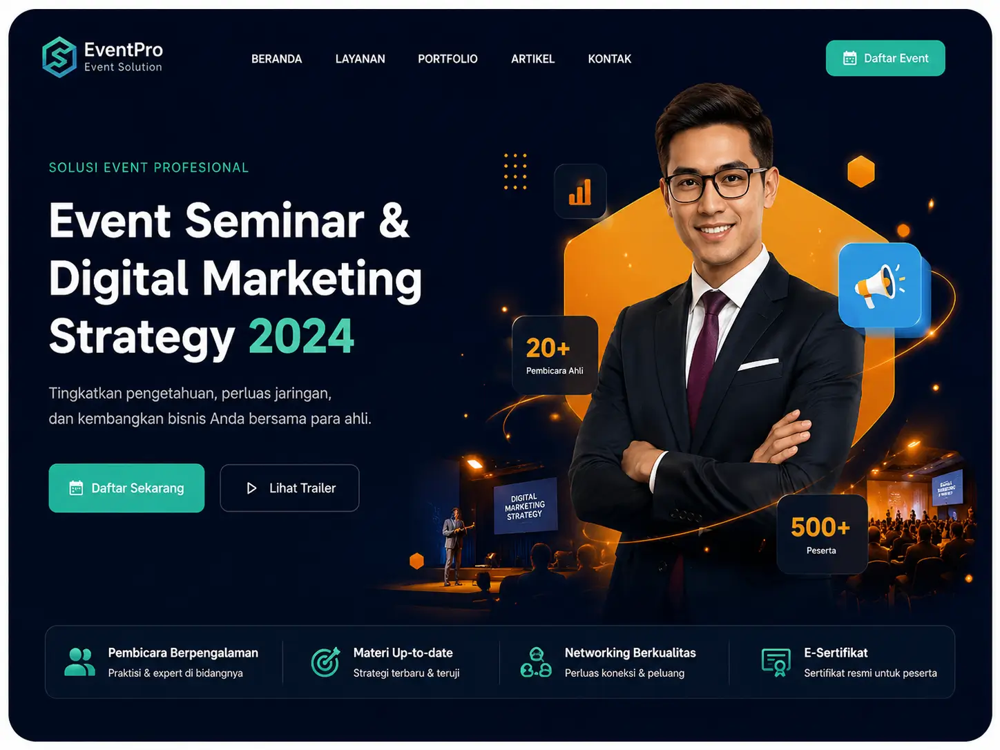 Landing Page Event