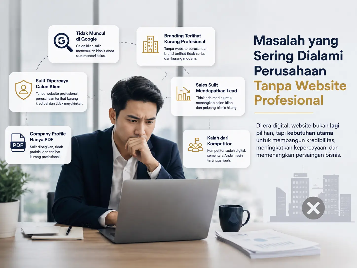 Masalah Perusahaan Tanpa Website Profesional