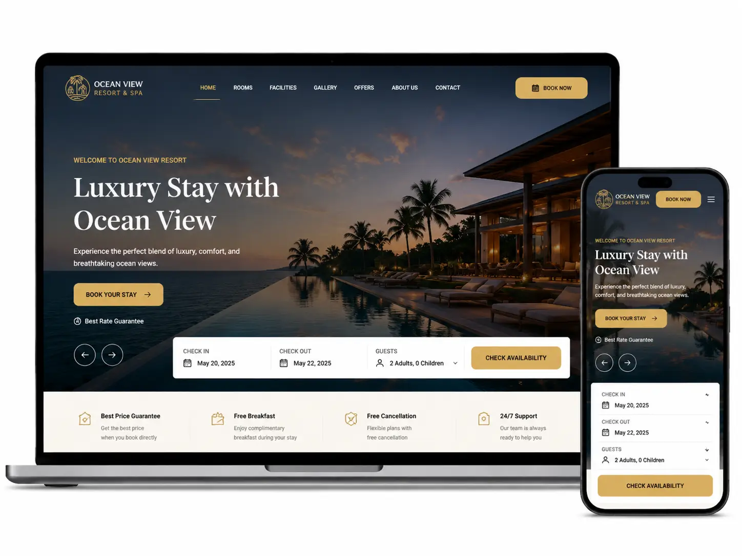 Website Resort Hotel