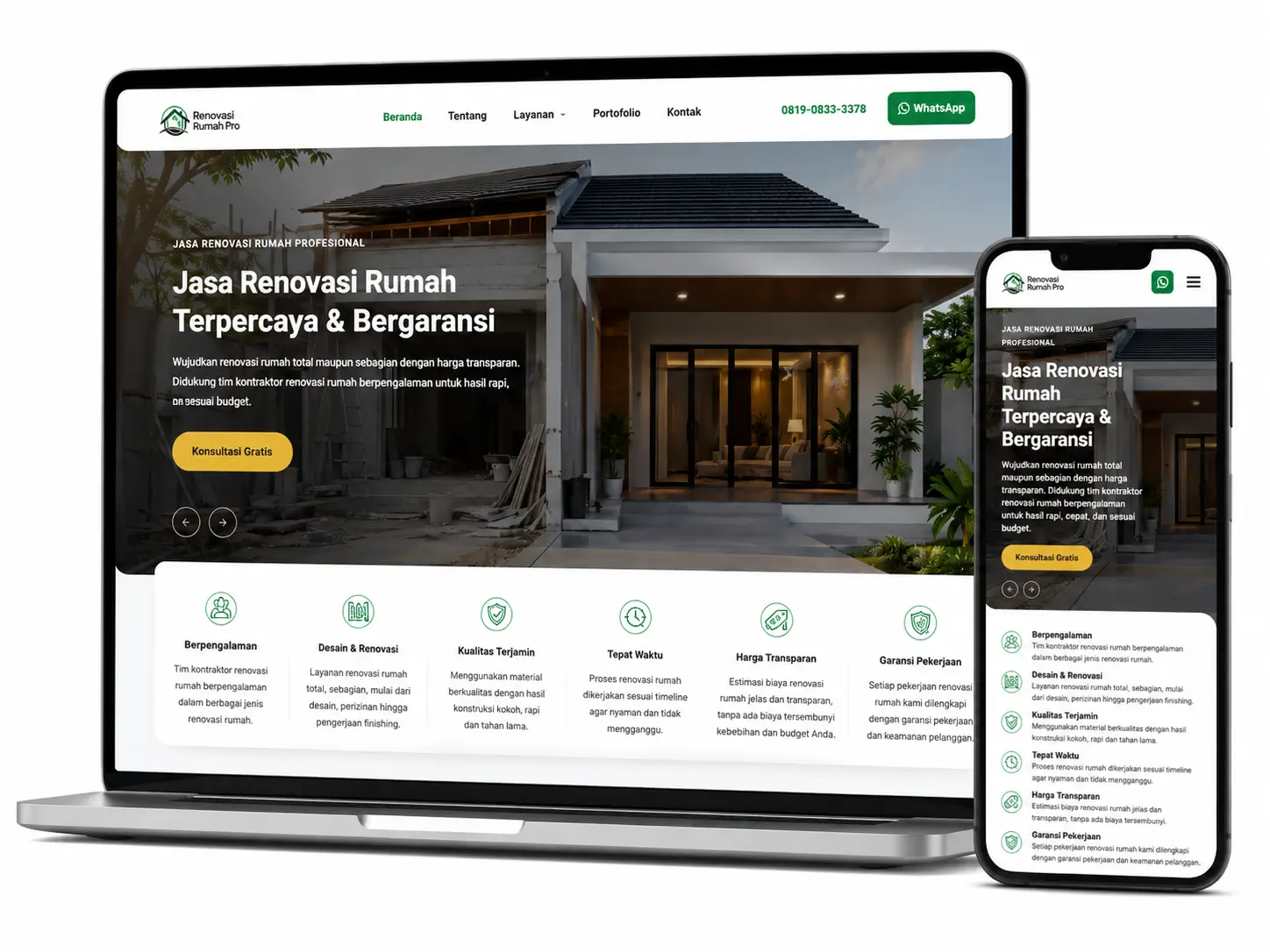 Website Renovasi Rumah