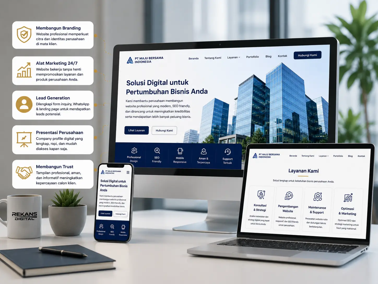 Solusi Website Perusahaan Profesional