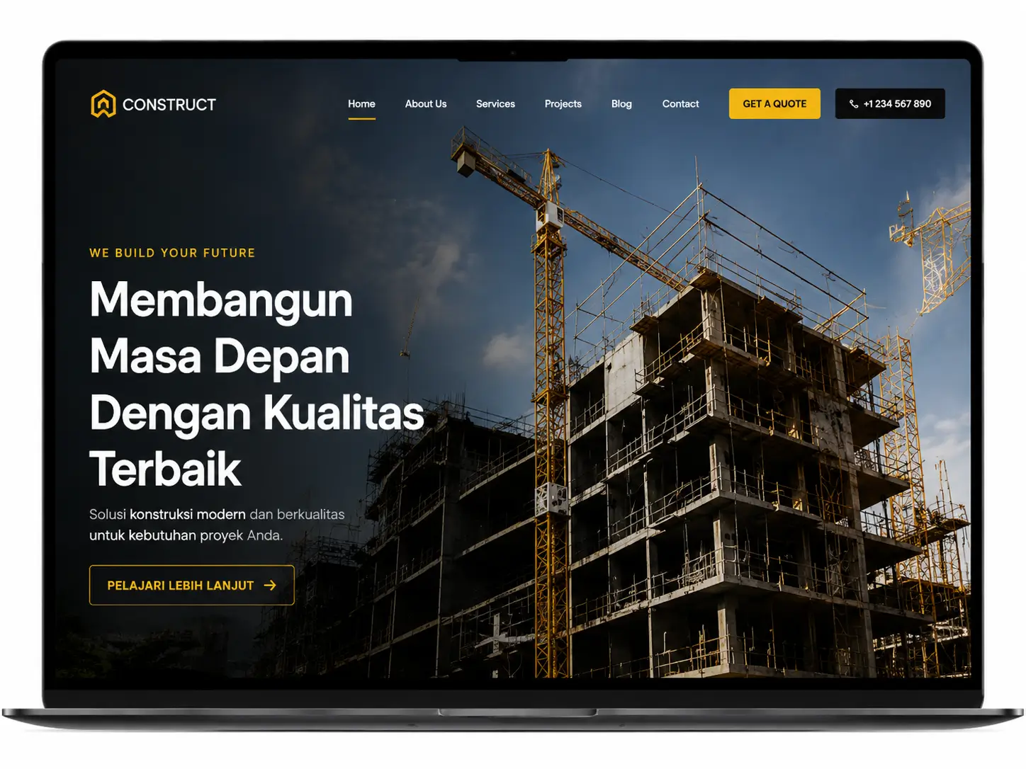 Website Konstruksi dan Proyek