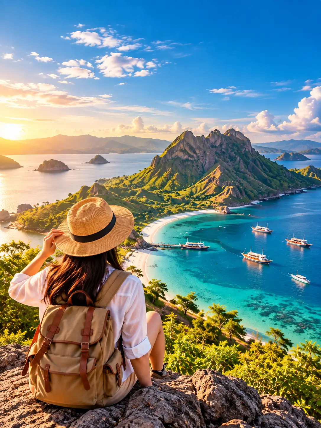 Visual paket perjalanan destinasi pilihan