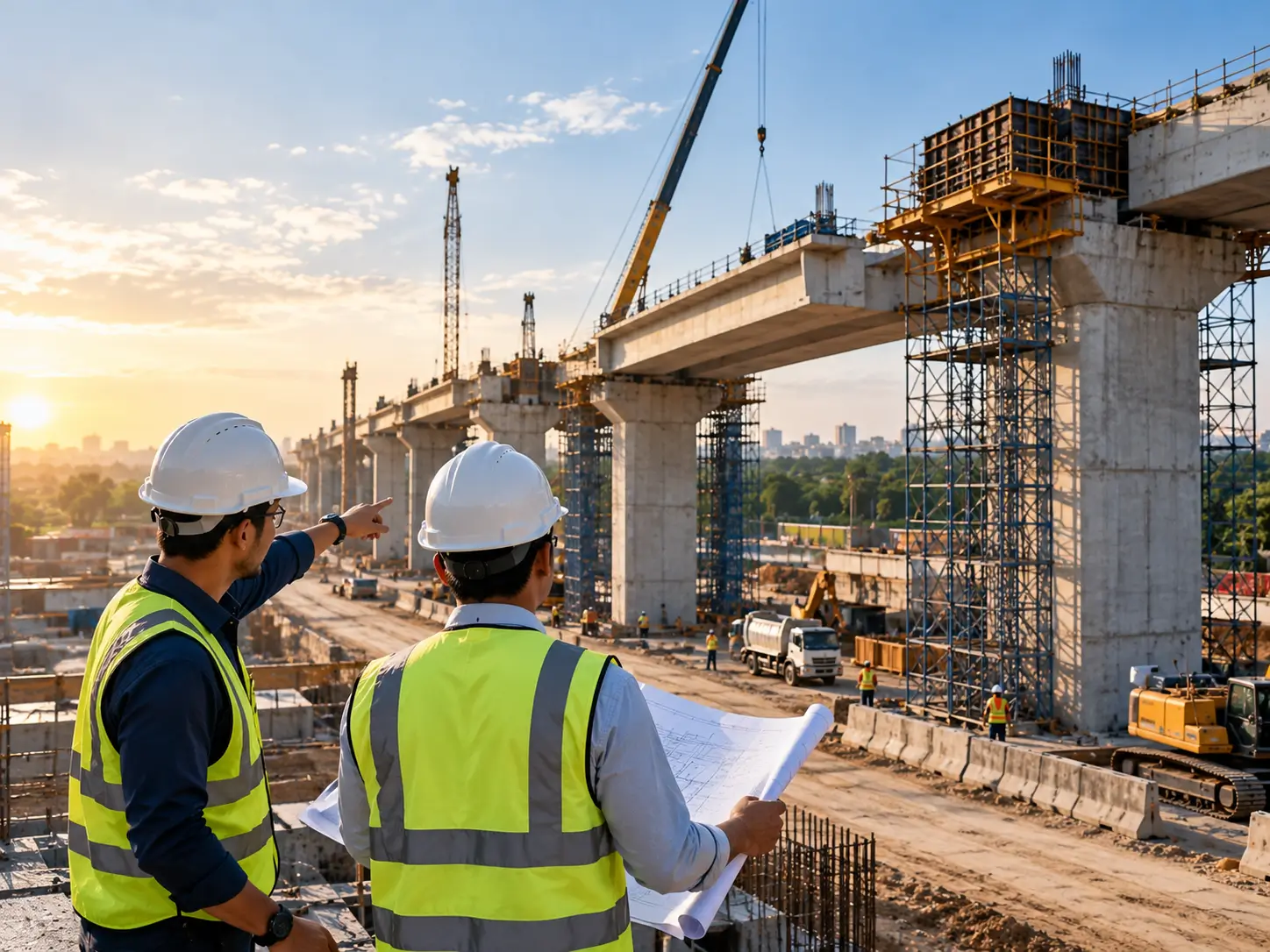 Pekerjaan pembangunan infrastruktur sebagai ilustrasi bidang kontraktor sipil