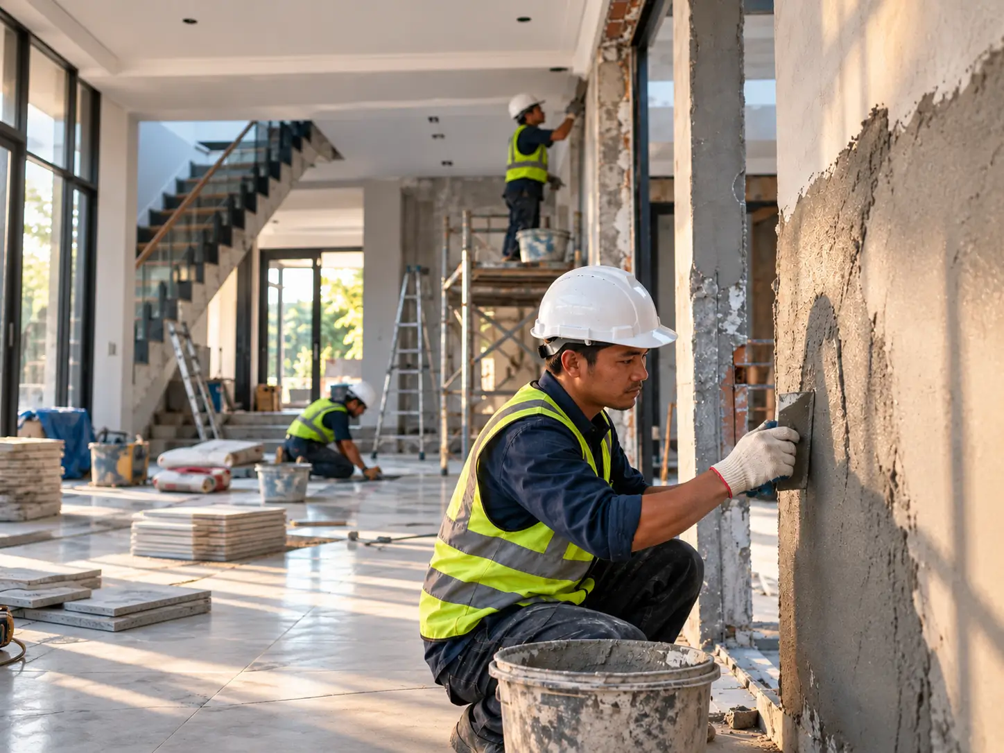 Bangunan hunian sebagai ilustrasi layanan kontraktor renovasi dan perbaikan properti
